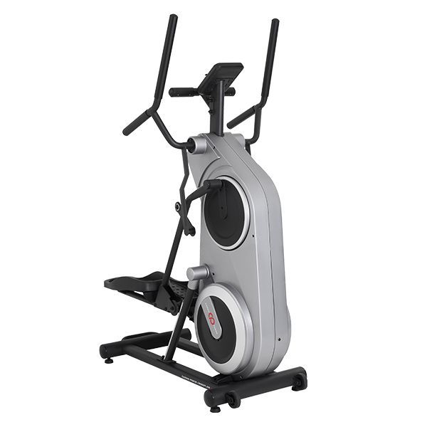 Эллиптический кросстренер CardioPower Crossflow 5 из усиленной стали для домашних кардио-силовых тренировок пользователей весом до 140 кг, с 5-дюймовым LCD-дисплеем, реверсивным ходом и кардиопоясом в комплекте