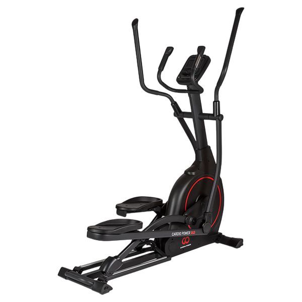 Переднеприводной эллиптический тренажер CardioPower X43 для домашних тренировок людей ростом до 190 см и весом до 150 кг со стальным корпусом, шагом 48 см, треками из авиационного алюминия, 18 программами и LCD-дисплеем