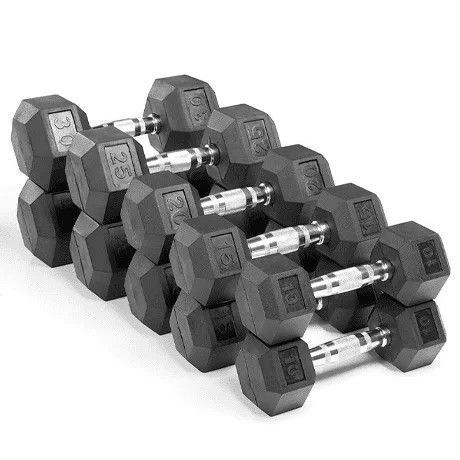 Набор гексагональных гантелей VictoryFit VF-SET340 от 12,5 до 30 кг (8 пар)