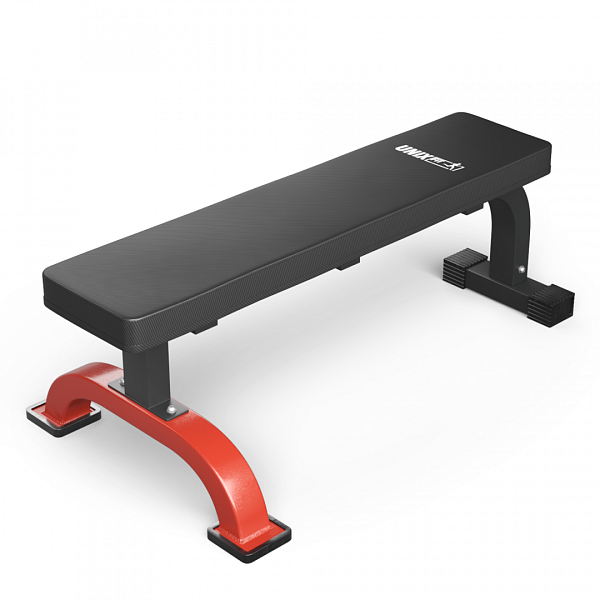 Скамья силовая горизонтальная UNIX Fit BENCH 120 для жима штанги и гантелей, пресса