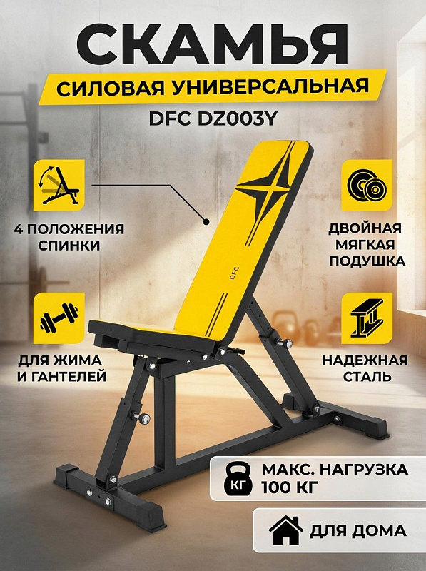 Скамья силовая универсальная DFC DZ003Y