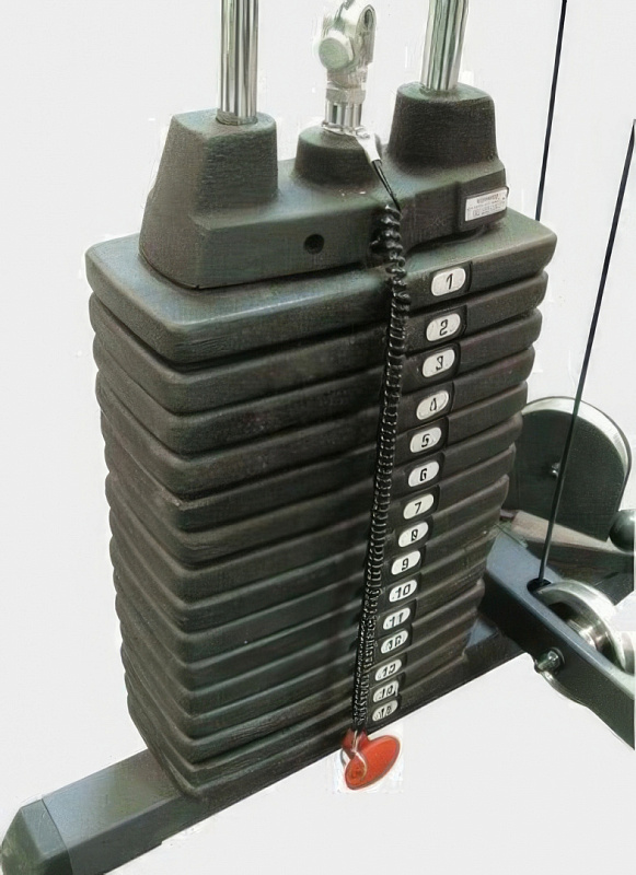Весовой стек Body Solid SP150 для силового комплекса PHG1000, 68 кг, 15 элементов