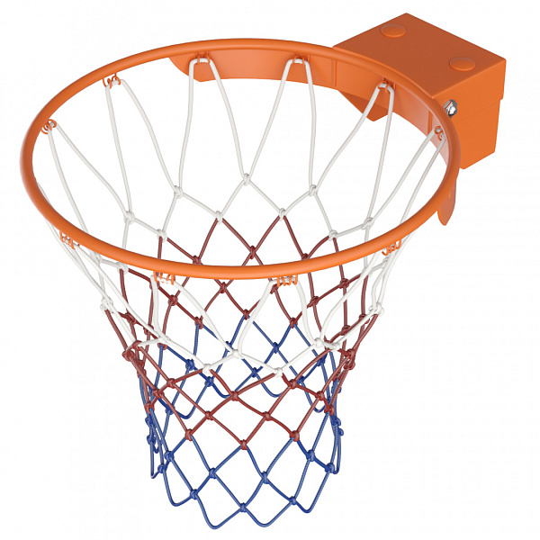 Баскетбольное кольцо UNIX Line B-Rim-Spring R45 уличное с амортизацией и сеткой, стальное 45 см
