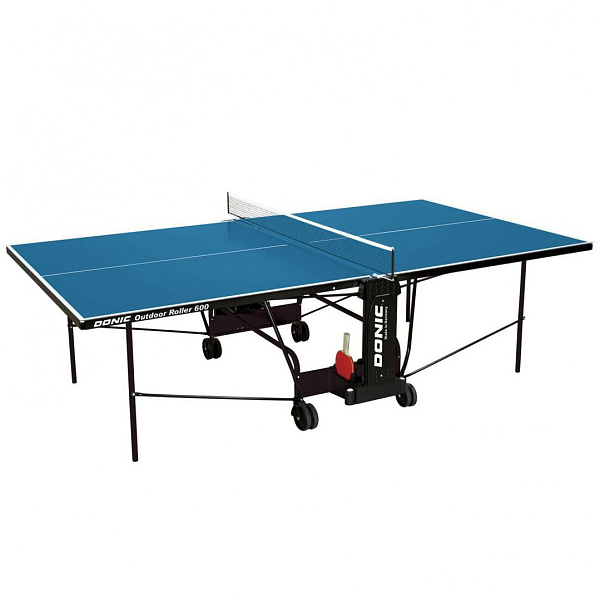 Теннисный стол Donic Outdoor Roller 600 синий для улицы, складной, с сеткой