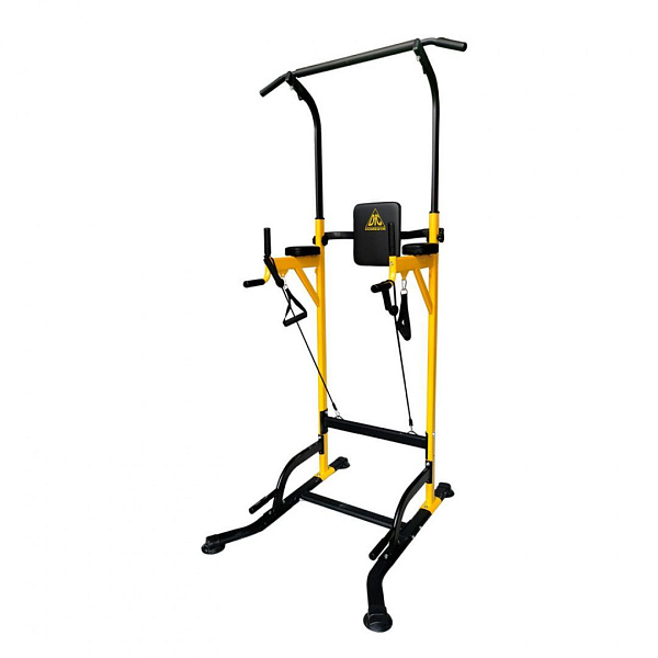 Турник-брусья Power Tower DFC Homegym G008Y с эспандерами: подтягивания, отжимания, пресс