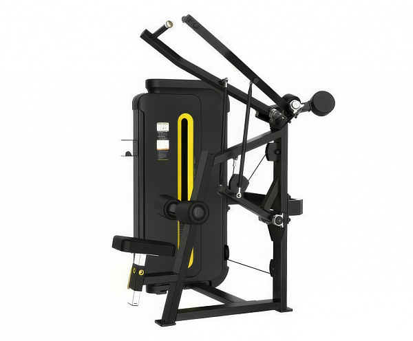 Верхняя тяга Svensson Industrial H3035 Matte black: профессиональный тренажер для спины и рук, стек 110 кг