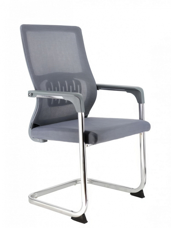 Кресло для посетителей Everprof EP-510 Grey Серое, сетка, металл, до 120 кг