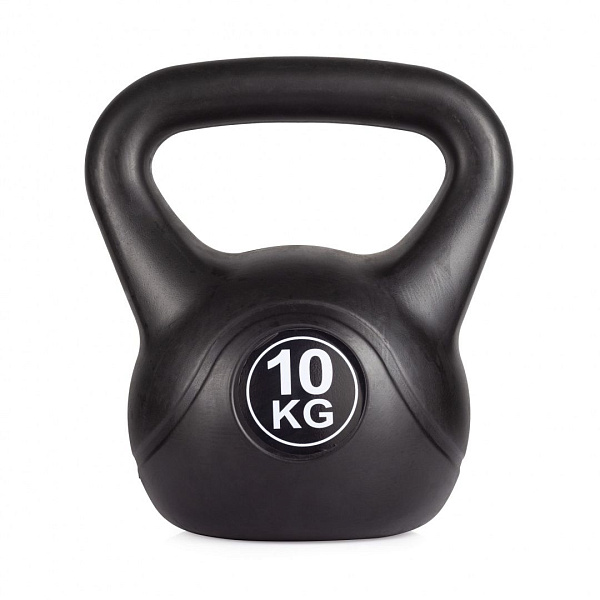 Гиря пластиковая 10 кг VictoryFit VF-KP100 для фитнеса и тренировок
