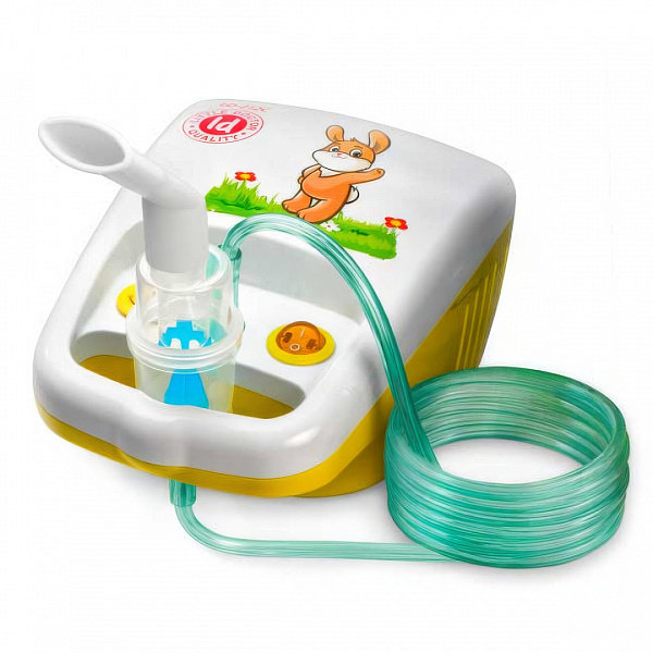 Ингалятор компрессорный Little Doctor LD-212C желтый: для детей и взрослых, 3 распылителя