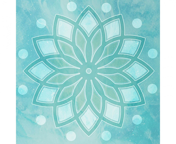 Коврик для фитнеса и йоги DFC Meditation Deluxe 183x68x0,5 см Lotus - нескользящий, влагоустойчивый
