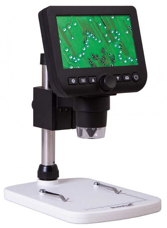 Цифровой микроскоп Levenhuk DTX 350 LCD с экраном 4.3, увеличение 20-300х, камера 0.3 Мпикс