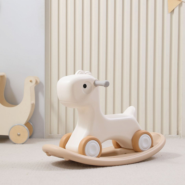Лошадка-качалка-беговел Unix Kids Camel 2 в 1 для детей от 1 года, до 50 кг