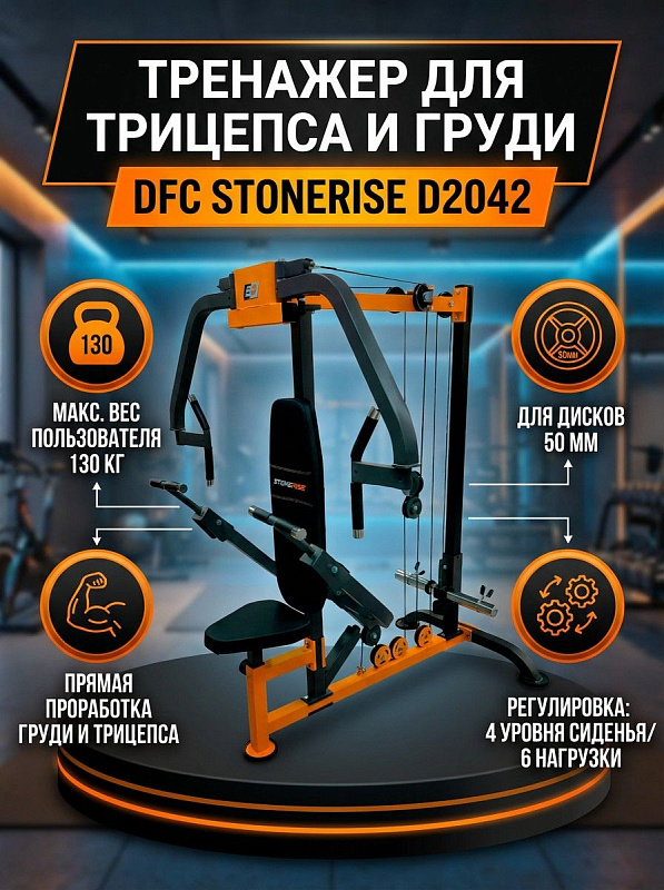 Тренажер для трицепса DFC STONERISE D2042