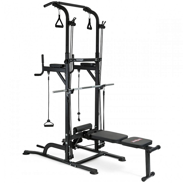 Многофункциональный тренажер VictoryFit VF-T66: турник, брусья, скамья, гриф, эспандеры - для дома