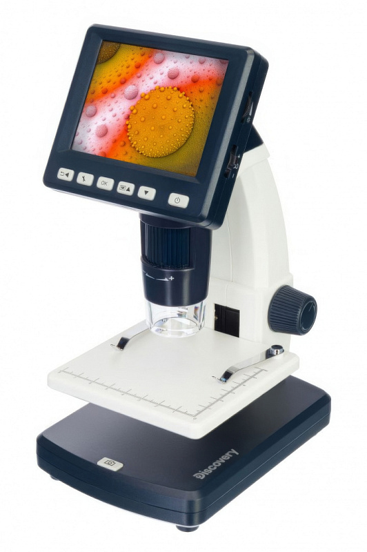 Цифровой микроскоп Levenhuk Discovery Artisan 128 с ЖК-экраном, USB и AV выходом, 20-500x