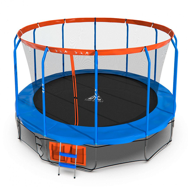 Батут DFC JUMP BASKET с сеткой 16FT (488 см) синий/оранжевый