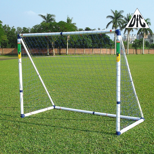 Футбольные ворота DFC 8ft Sports GOAL7244A с сеткой для улицы и помещения