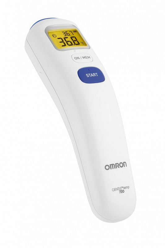 Термометр инфракрасный бесконтактный OMRON Gentle Temp 720 (MC-720-E) для лба, поверхности, комнаты