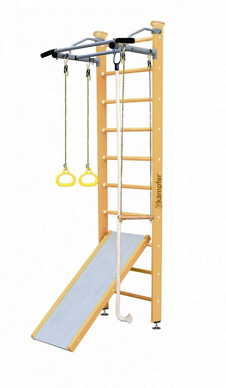 Шведская стенка Kampfer Ride Ceiling (№1 Натуральный Стандарт белый антик турник)