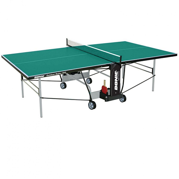 Теннисный стол Donic Outdoor Roller 800-5 green всепогодный складной с сеткой