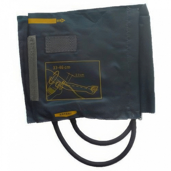Манжета LD-Cuff N2LR большая 33-46 см с кольцом, нейлон, 2 трубки для тонометра