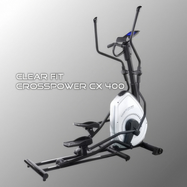 Эллиптический тренажер Clear Fit CrossPower CX 400: шаг 510 мм, маховик 22 кг, до 135 кг
