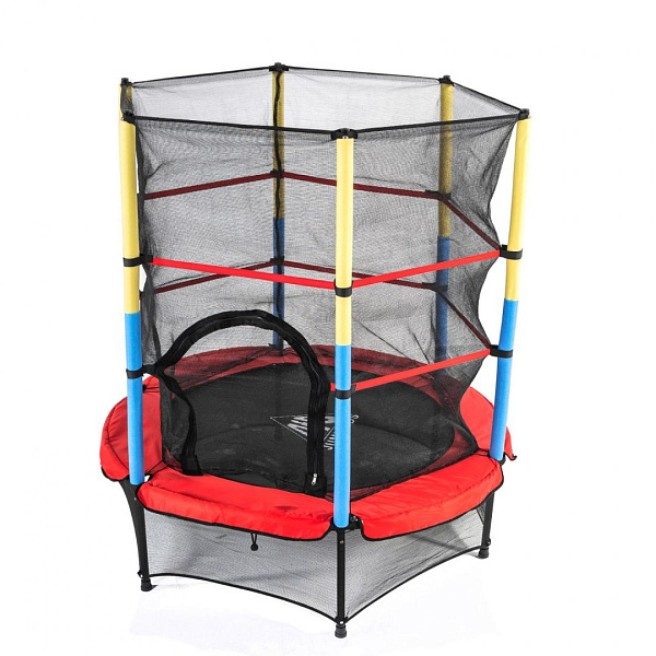 Батут DFC JUMP KIDS 55 (137 см) с сеткой для детей от 3 до 6 лет, до 45 кг