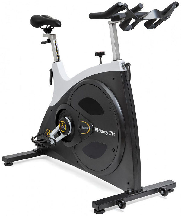 Спинбайк VictoryFit VF-GymRider 230 черный/белый с маховиком 23 кг для дома