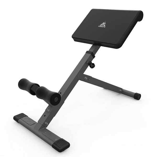 Гиперэкстензия DFC Homegym SJ1006G Серая: тренажер для спины и пресса, складной, до 120 кг