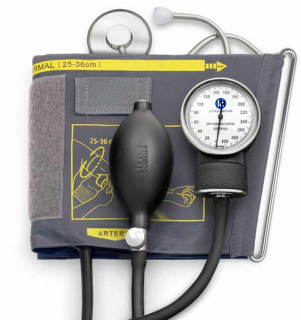 Тонометр механический Little Doctor LD-71 со стетоскопом, манжета 25-36 см с кольцом