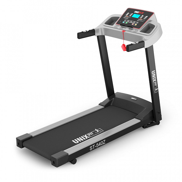 Беговая дорожка электрическая UNIXFIT ST-540Z для дома: 13 км/ч, наклон 15%, полотно 110х40 см, до 120 кг