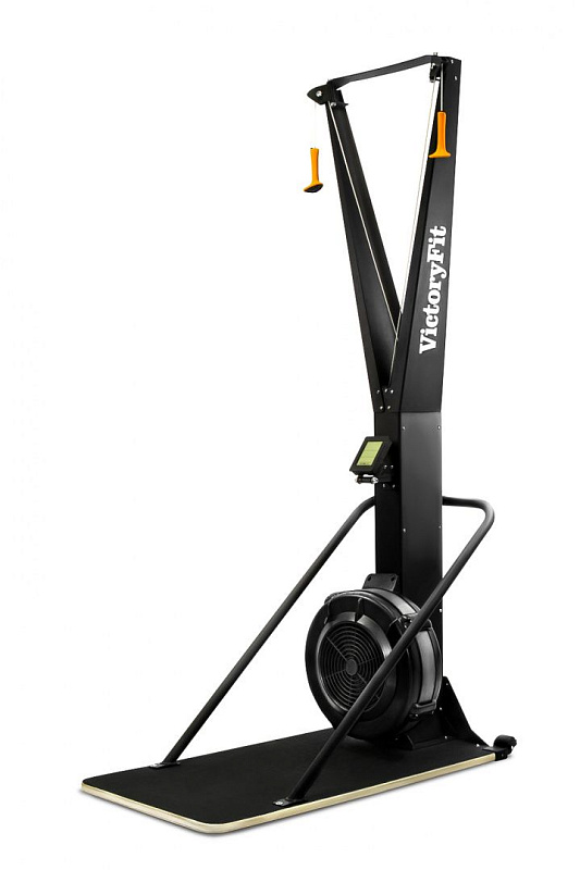 Лыжный тренажер VictoryFit VF-Ski100: аэродинамический, 10 уровней нагрузки, с подставкой