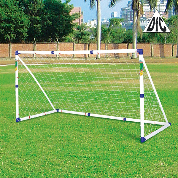 Футбольные ворота DFC 8ft Super Soccer GOAL250A с сеткой для улицы и помещения, 244х96х130 см
