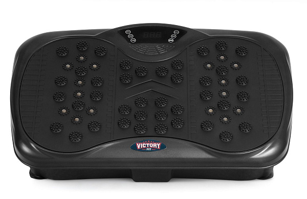Виброплатформа VictoryFit VF-M810 dark brown: 99 скоростей, до 120 кг, пульт ДУ