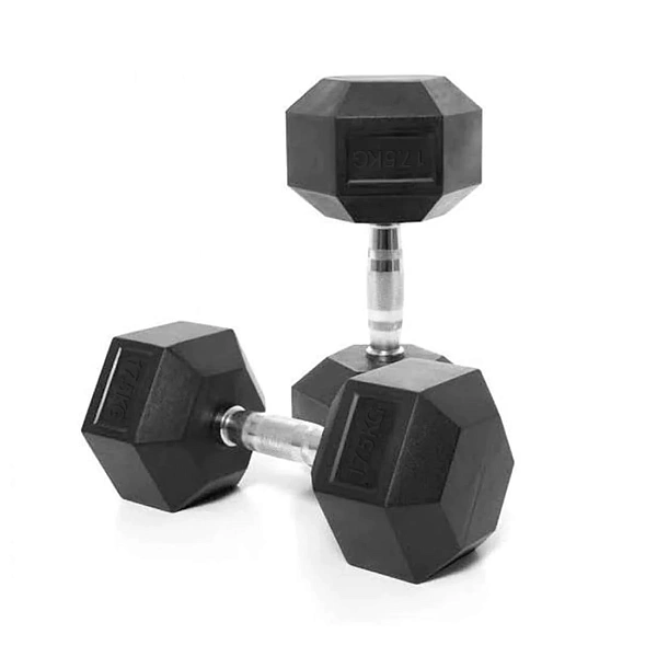 Гантель неразборная гексагональная 17,5 кг VictoryFit VF-H175 обрезиненная сталь