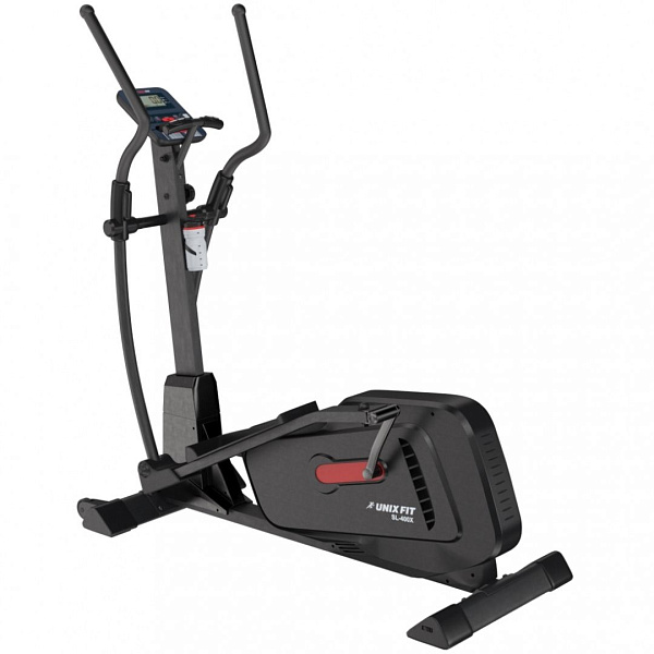 Магнитный эллиптический тренажер UNIXFIT SL-400X для дома, длина шага 41 см, маховик 22.3 кг, до 140 кг