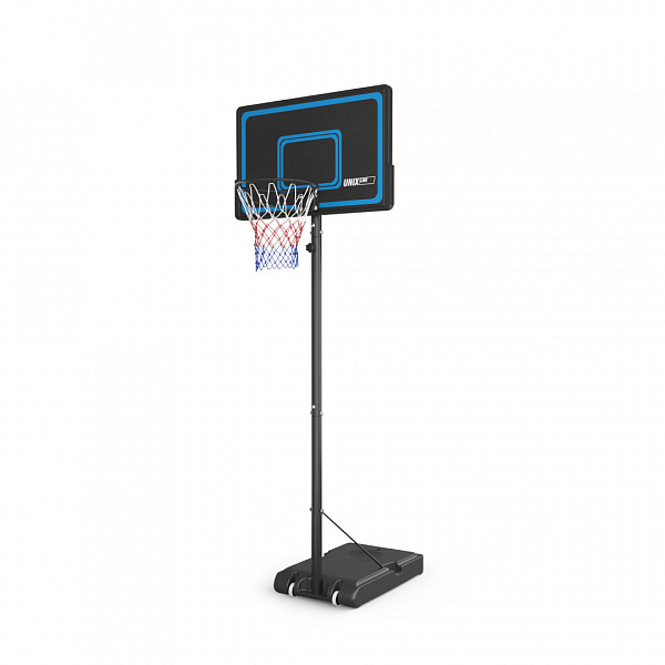 Баскетбольная стойка UNIX Line B-Stand-PE 44x28 H135-305 см с регулировкой высоты и кольцом R45