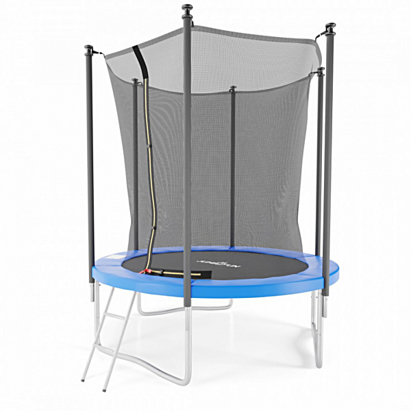 Батут DFC JUMP4FUN 6 ft (183 см) синий с защитной сеткой и лестницей до 80 кг