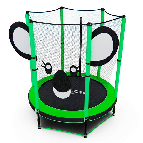 Детский батут DFC ANIMALS KOALA 55 (140 см) с защитной сеткой для дома и улицы до 35 кг