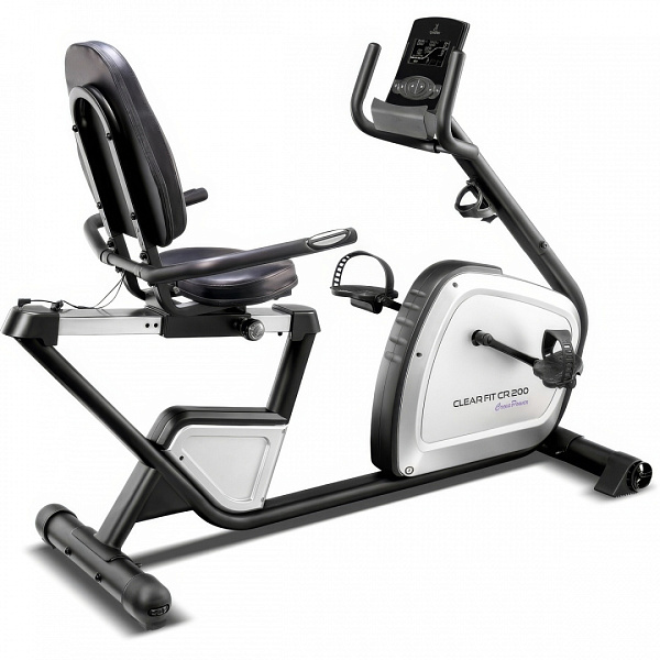 Горизонтальный велотренажер Clear Fit CrossPower CR 200 для дома: электромагнитный, до 135 кг, русифицированный