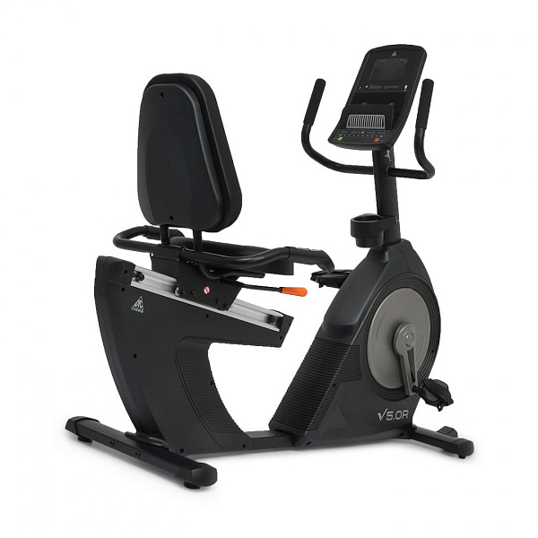 Велотренажер DFC B5500R Cardio горизонтальный электромагнитный для дома, маховик 10 кг, до 150 кг