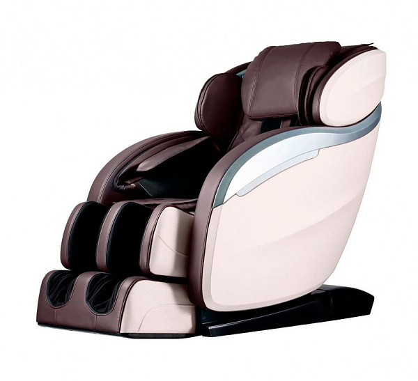Массажное кресло GESS-830 Futuro coffee: L-каретка, Zero-G, прогрев, Bluetooth, сканирование тела