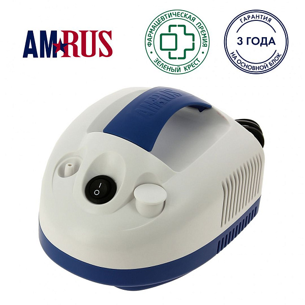 Ингалятор компрессорный Amrus АМNB-501: компактный небулайзер для взрослых и детей