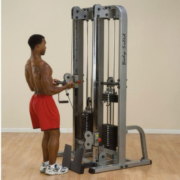 Блочная стойка Body Solid ProClub SDC-2000G: сдвоенная, 2 стека по 73 кг, для всех групп мышц