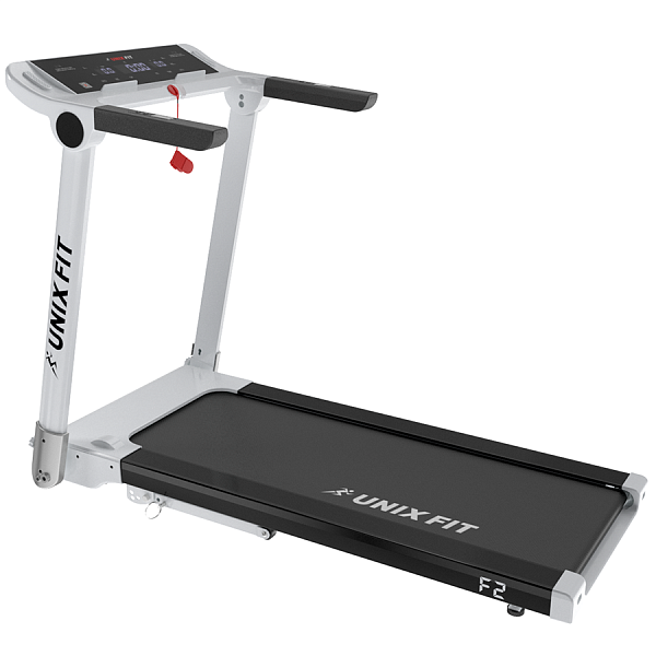 Беговая дорожка UNIX Fit Hi-tech F2 Arctic Ice: 2.5 л.с., до 16 км/ч, наклон 15%, полотно 121х46 см