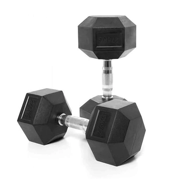Гантель неразборная гексагональная 27,5 кг VictoryFit VF-H275 обрезиненная сталь