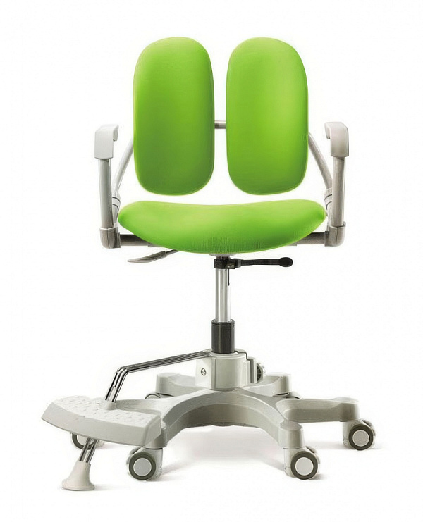 Ортопедическое детское кресло Duorest Duokids DR-280DDS салатовое для школьника 120-160 см