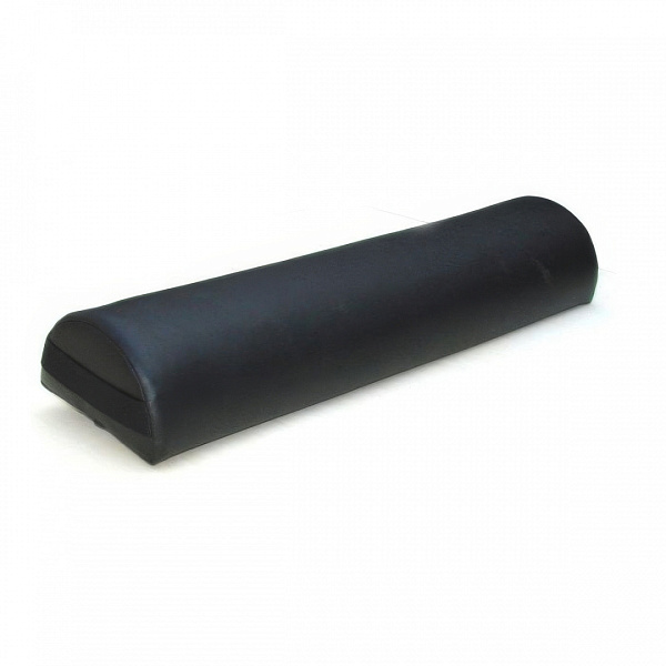 Валик массажный полукруглый Casada Half Round Bolster SA-006 из кожзаменителя, черный, 62 см