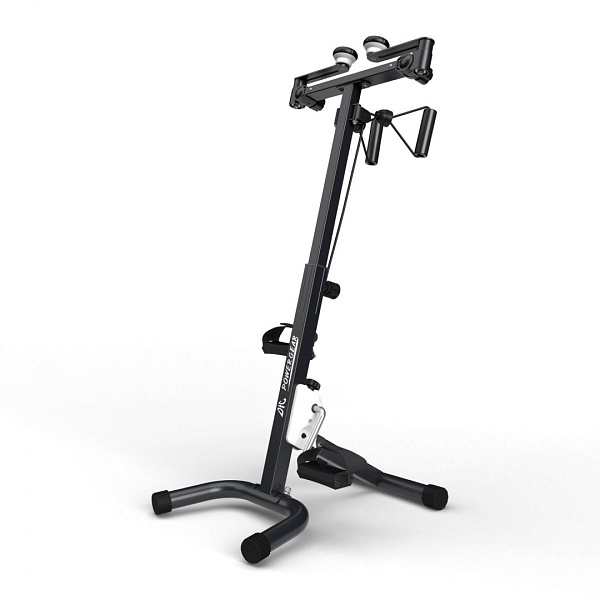 Велотренажер двойной DFC B810W dual bike белый для рук и ног, складной, с эспандерами