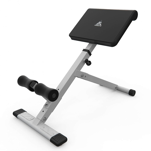 Гиперэкстензия DFC Homegym SJ1006W белая: тренажер для спины и пресса, складной, до 120 кг